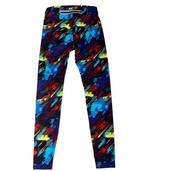 Athleta women's Colorburst Sonar 7/8 length leggings tights size XS - Picture 4 of 11